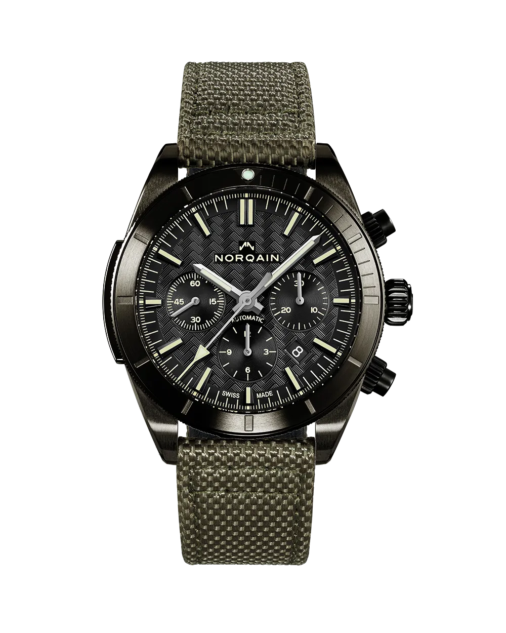 Orologio Norqain Adevnture sport chrono 44mm color black Kaki