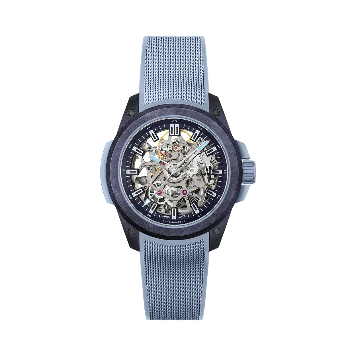 Orologio Norqain Wild ONE Skeleton 39mm Purple Ice Blue