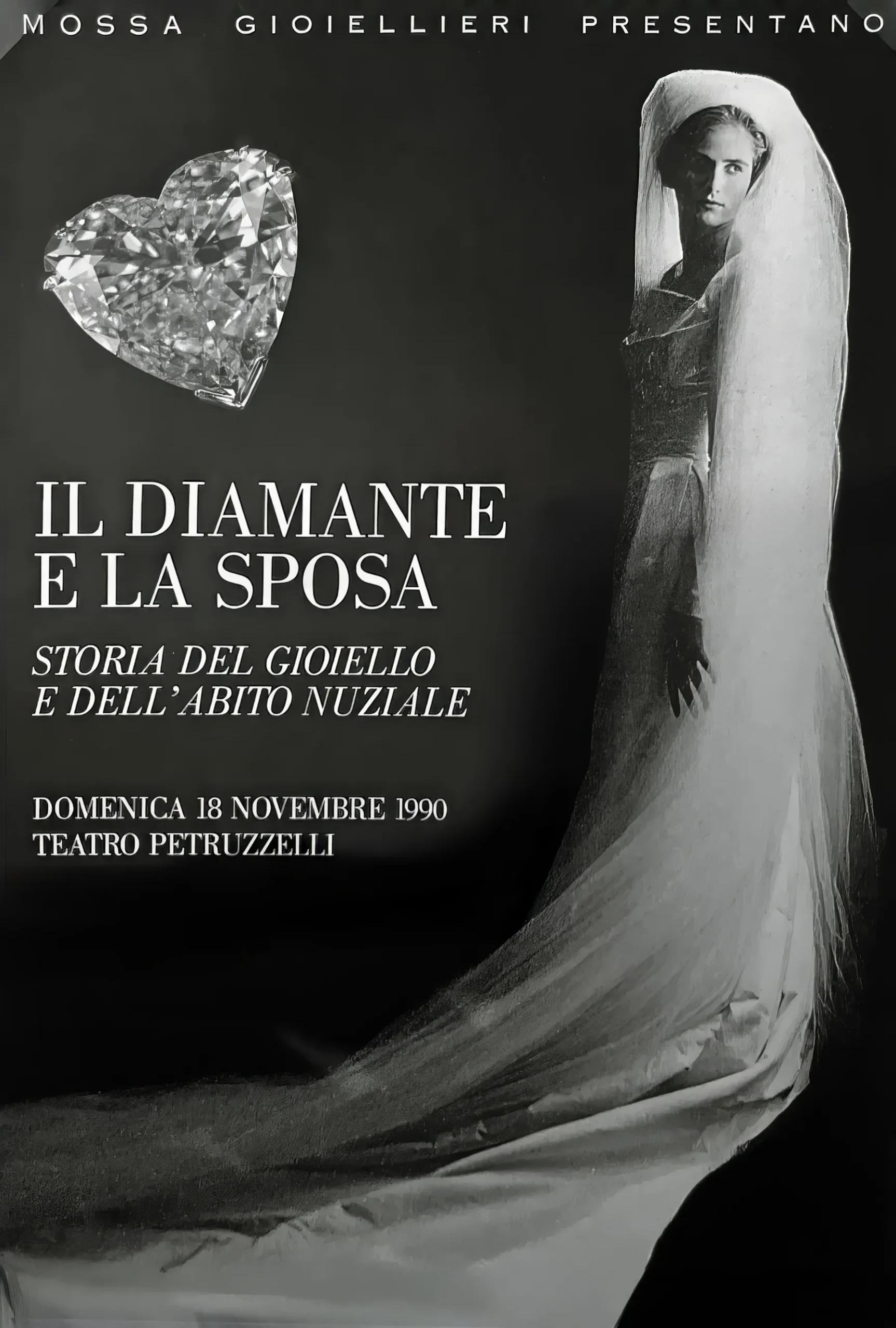 Mossa gioiellieri , il diamante e la sposa al teatro petruzzelli domenica 1990 novembre
